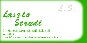 laszlo strudl business card