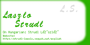 laszlo strudl business card